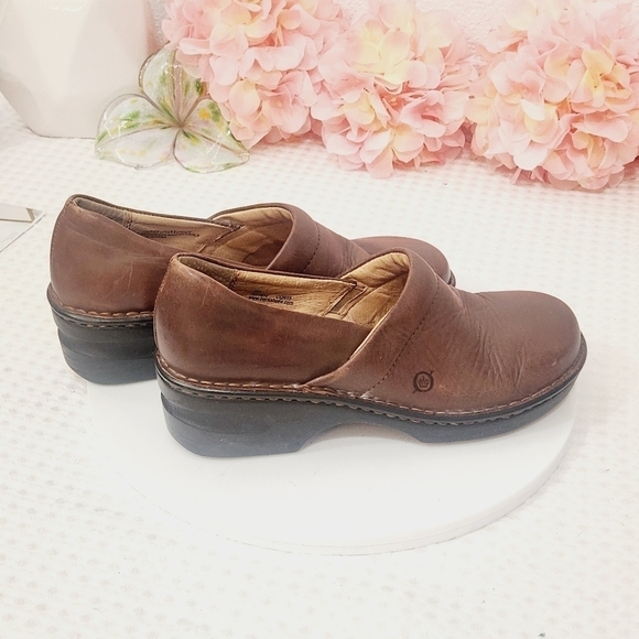 Born Slip On Clog Wedge Casual Comfort Size 8M - Picture 5 of 10
